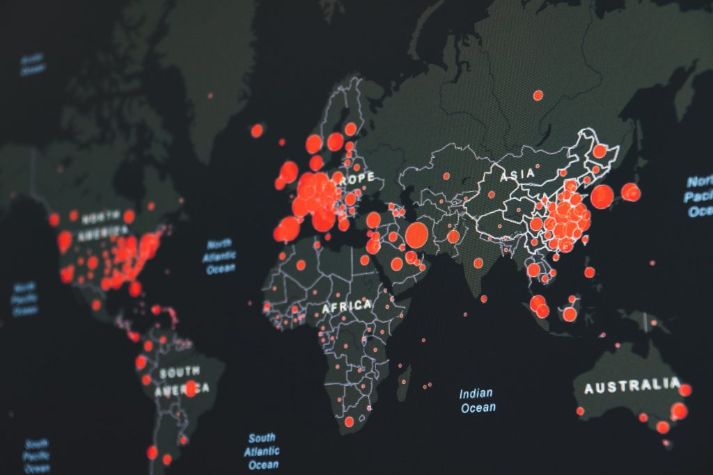 Pandemie kaart